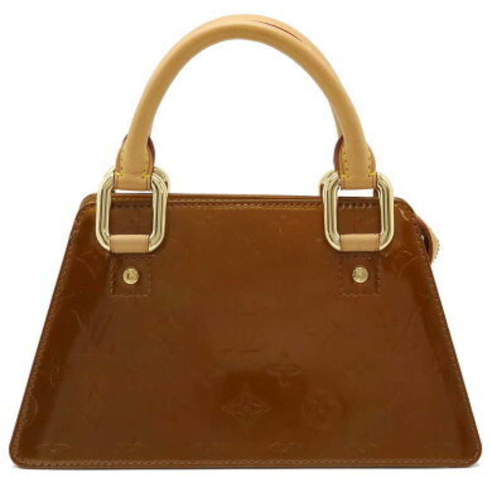 Louis Vuitton Vernis Forsythe Handbag Patent Bron White
